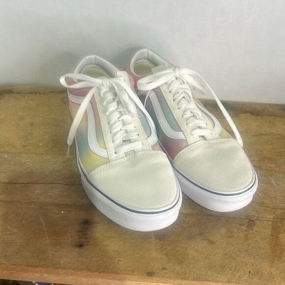 Vans old skool aura shift sneakers low top skater shoes colorful rainbow - Picture 5 of 8